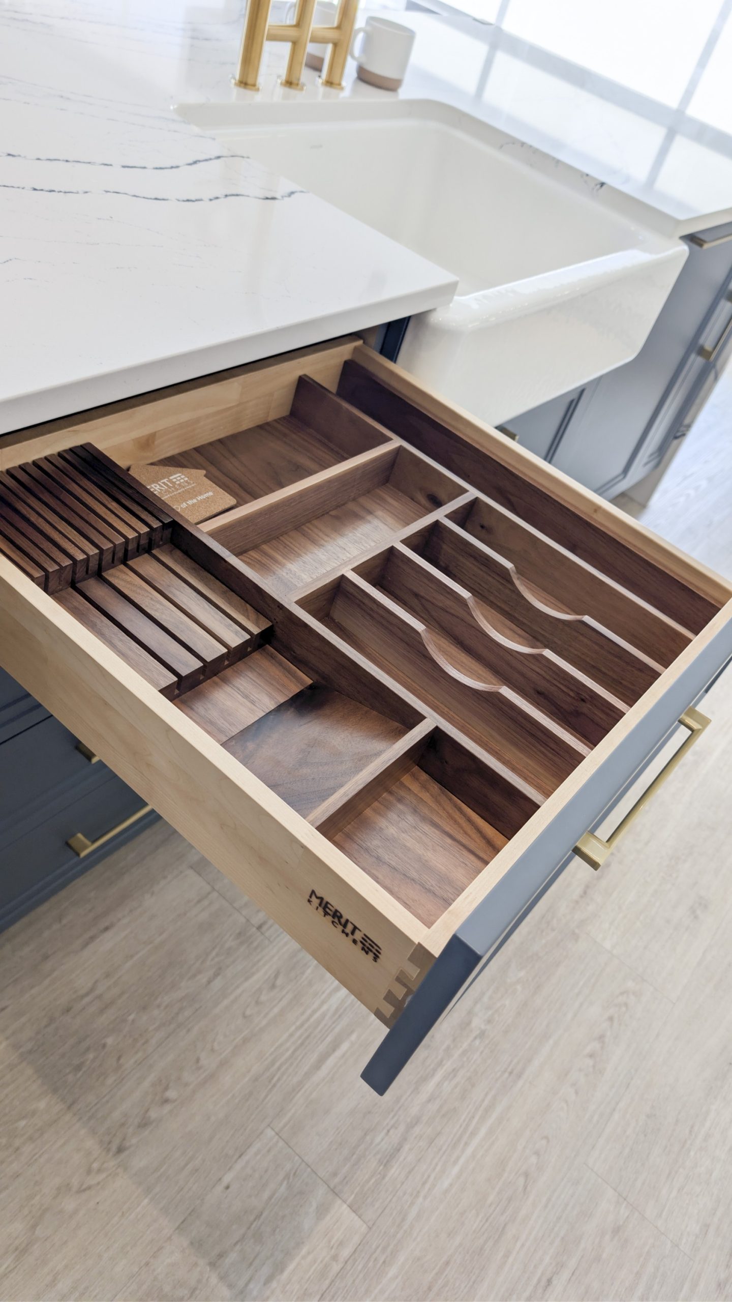 Kitchen drawer dividers and vertical tray organizers for everyday cabinet storage
